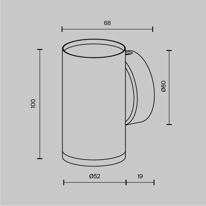 Настенный светильник Maytoni Focus S C068WL-01B
