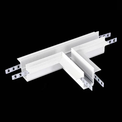 Коннектор T-образный для встраиваемого магнитного шинопровода под ГКЛ 12мм ST-Luce Белы ST007.599.12