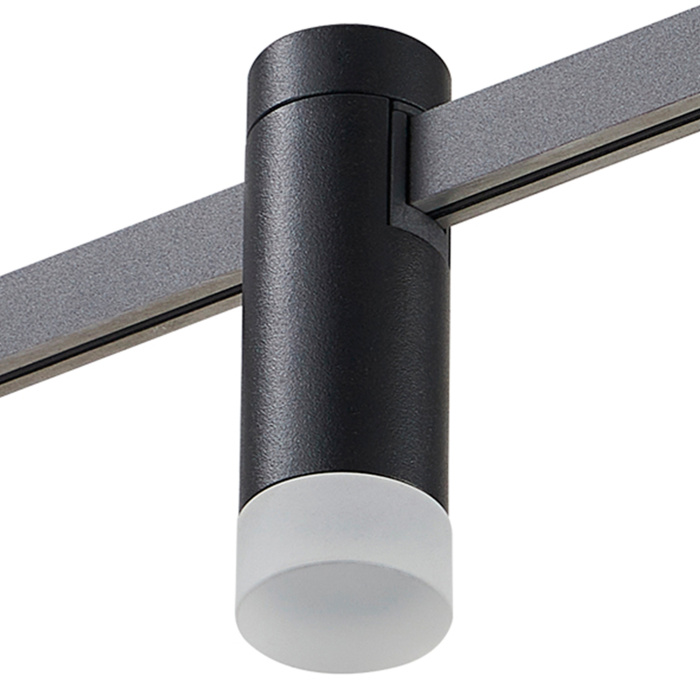 Магнитный трековый светильник FARM Черный LED 1*3W 3000K 91Lm Ra90 120 IP20 D29xH90 24V ST812.406.03