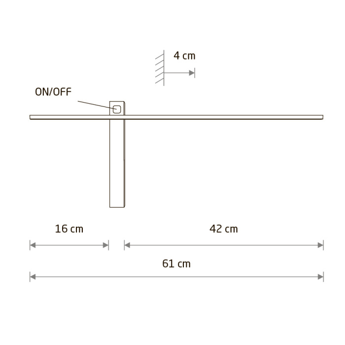 Настенный светильник Nowodvorski Impulse Led Black 8115