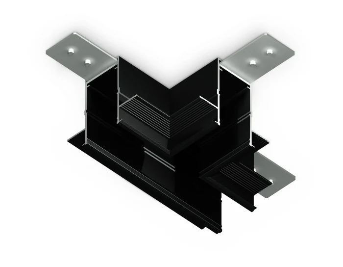 Коннектор T-образный для встраиваемого шинопровода Magnetic 220V Ambrella light GL1042