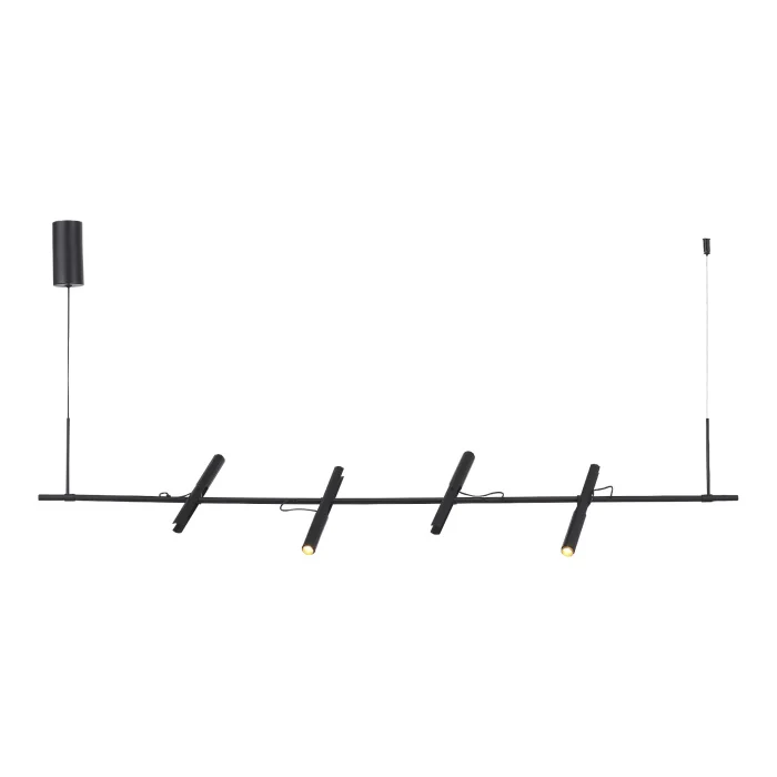 Светильник подвесной ST-Luce Черный/Черный, Золотистый LED 4*3W 3000K SL6210.403.04