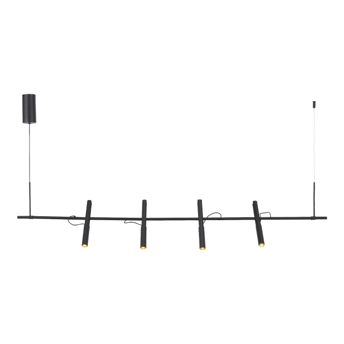 Светильник подвесной ST-Luce Черный/Черный, Золотистый LED 4*3W 3000K SL6210.403.04