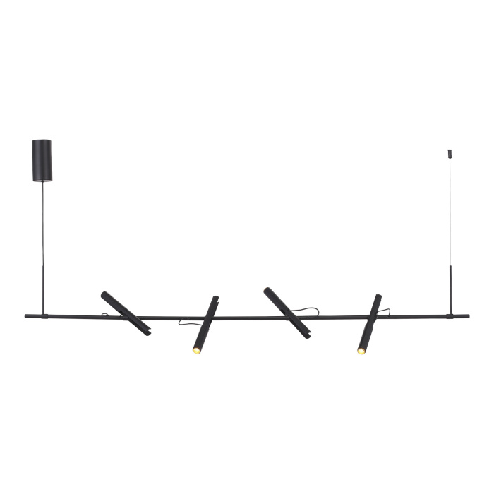 Светильник подвесной ST-Luce Черный/Черный, Золотистый LED 4*3W 3000K SL6210.403.04