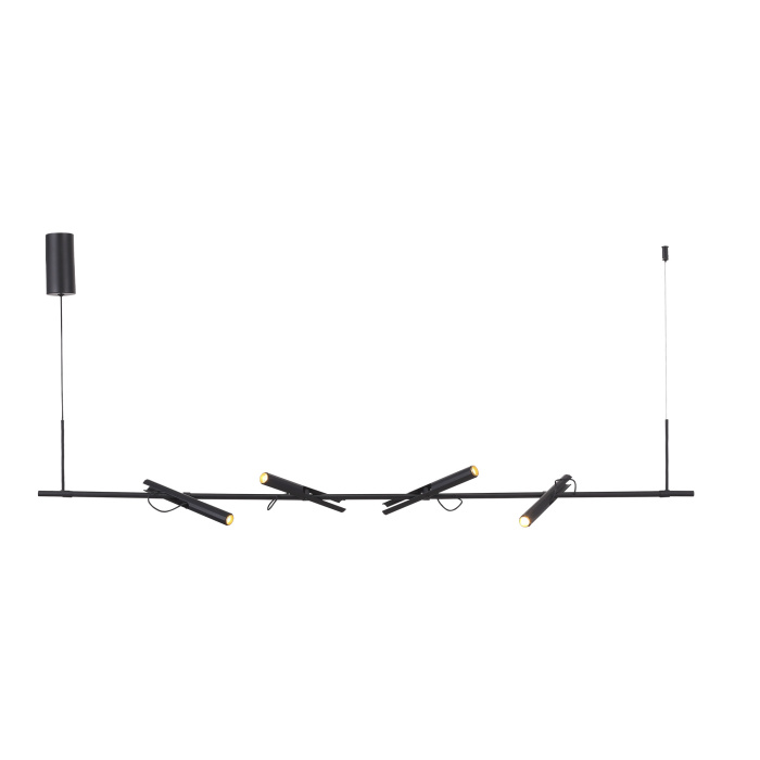 Светильник подвесной ST-Luce Черный/Черный, Золотистый LED 4*3W 3000K SL6210.403.04