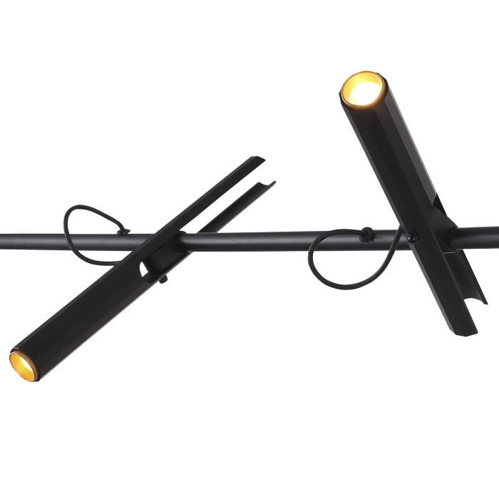 Светильник подвесной ST-Luce Черный/Черный, Золотистый LED 4*3W 3000K SL6210.403.04