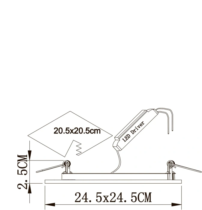 Встраиваемый светодиодный светильник Arte Lamp Rigel A7524PL-2WH