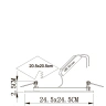Встраиваемый светодиодный светильник Arte Lamp Rigel A7524PL-2WH