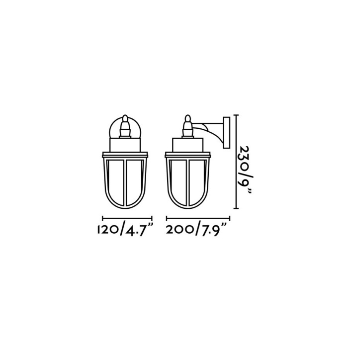 Настенный светильник NAHIR Brass wall lamp