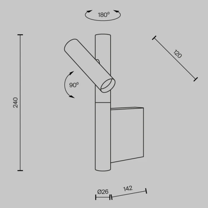 Бра Maytoni MOD433WL-L3BS3K