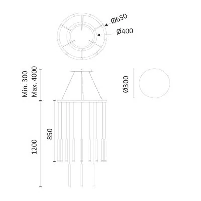 Подвесной светильник Leds C4 CANDLE IIIIII