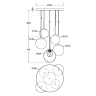 Каскадная люстра Maytoni Basic form MOD521PL-05G