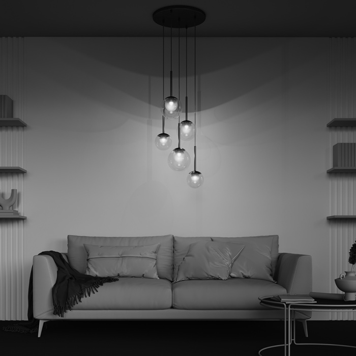 Каскадная люстра Maytoni Basic form MOD521PL-05G