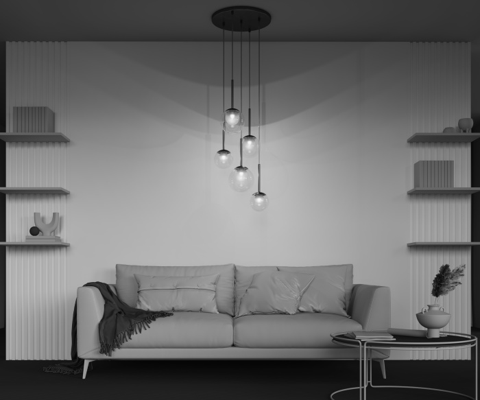 Каскадная люстра Maytoni Basic form MOD521PL-05G