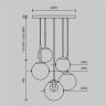 Каскадная люстра Maytoni Basic form MOD521PL-05G
