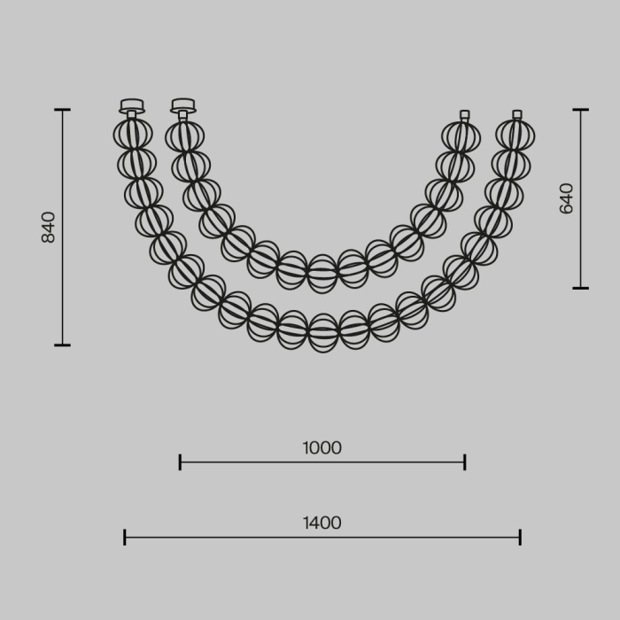 Подвесной светильник Maytoni Golden cage MOD216PL-L42G3K