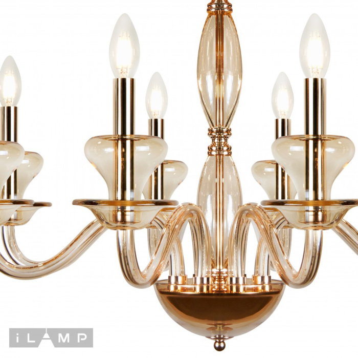Подвесная люстра iLamp Mercury P9448-8 Gold