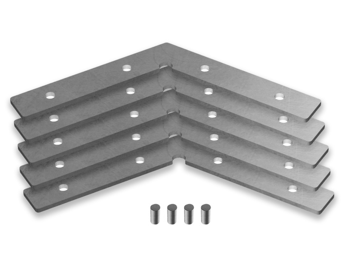 Соединитель угловой для алюминиевого профиля "Profile System" 120° (комплект 5шт) Ambrella light GP8053