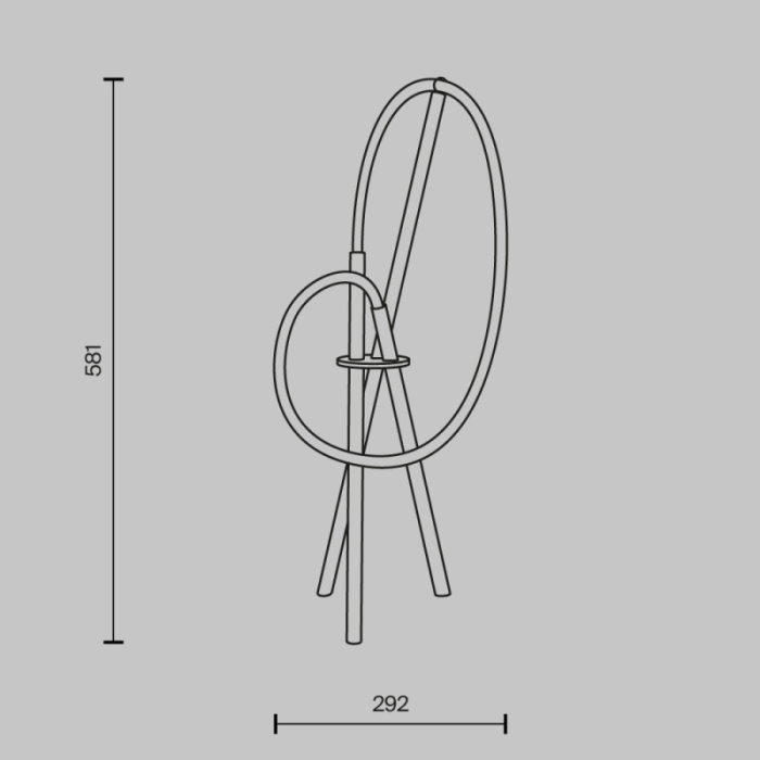 Настольная лампа Maytoni Modern MOD369TL-L15B3K