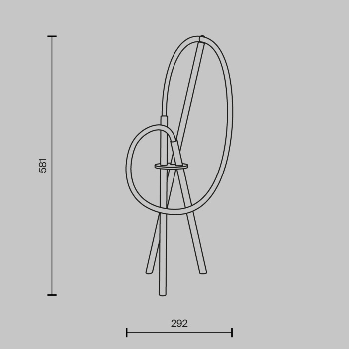 Настольная лампа Maytoni Crochet MOD369TL-L15B3K