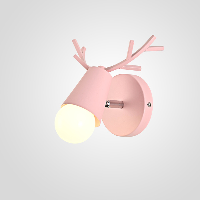 Бра с рожками DEER A Pink ImperiumLoft