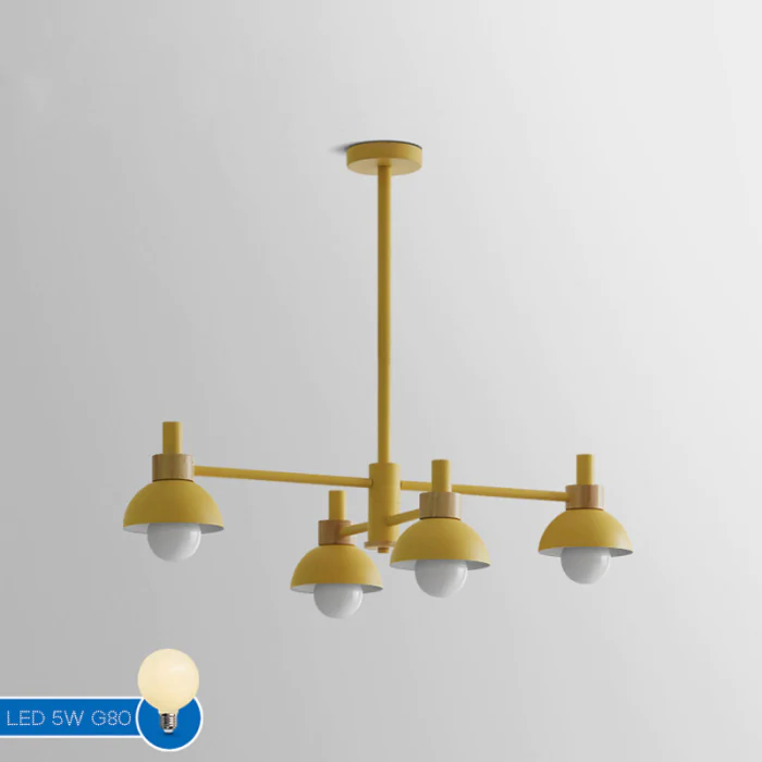 Люстра на штанге FANTA A 4 lights Yellow ImperiumLoft