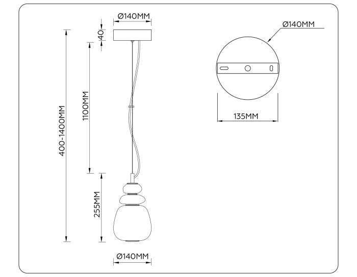 Подвесной светодиодный светильник HIGH LIGHT AMBRELLA LIGHT LH53161