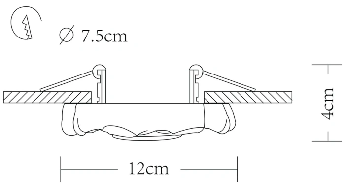 Встраиваемый светильник Arte Lamp Contorno A5305PL-1WH