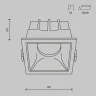 Встраиваемый светильник Maytoni Technical Alfa LED DL043-01-15W4K-D-SQ-WB