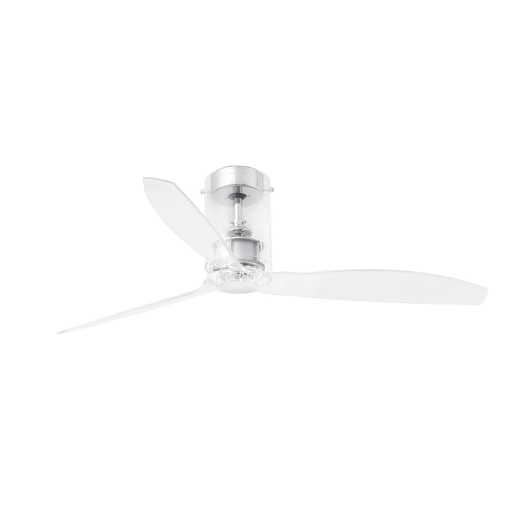 Вентилятор без света MINI TUBE FAN Transparent ceiling fan with Dc motor