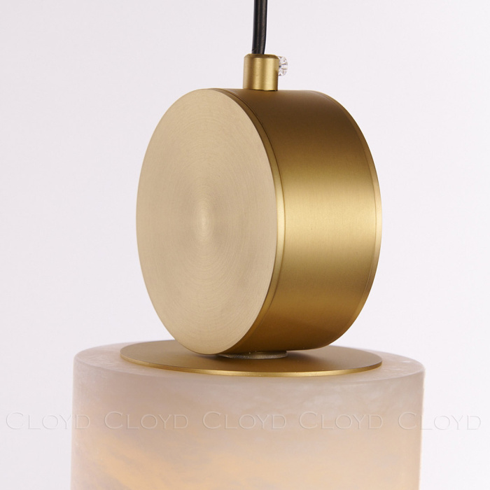 Подвесной светильник Cloyd PILAT-B P1 / Ø12 см - алебастр - латунь (арт.11198)