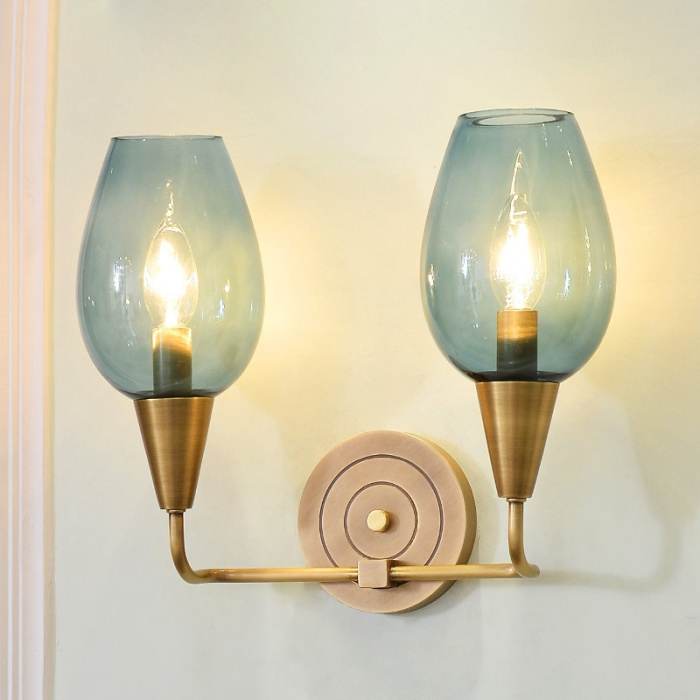 Настенный светильник VIOLA WALL 1 Blue ImperiumLoft