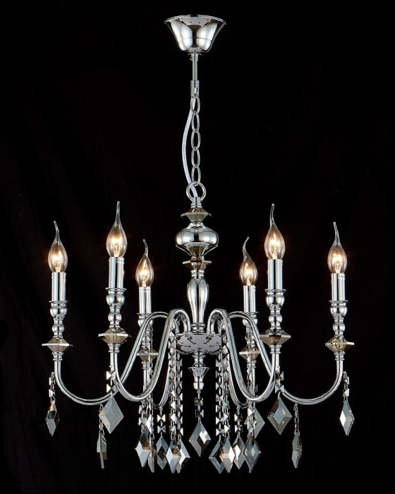 Люстра Crystal Lux MERCEDES SP6 CHROME/SMOKE