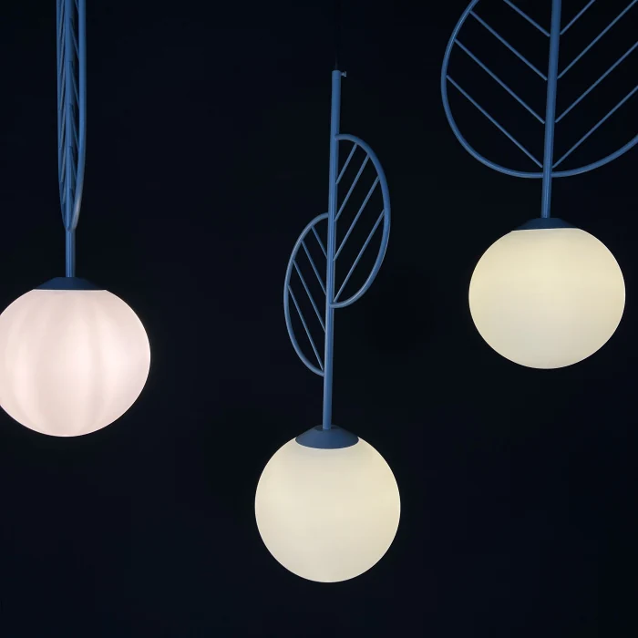 Подвесной светильник LEAF A Голубой ImperiumLoft