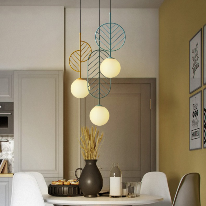 Подвесной светильник LEAF A Голубой ImperiumLoft