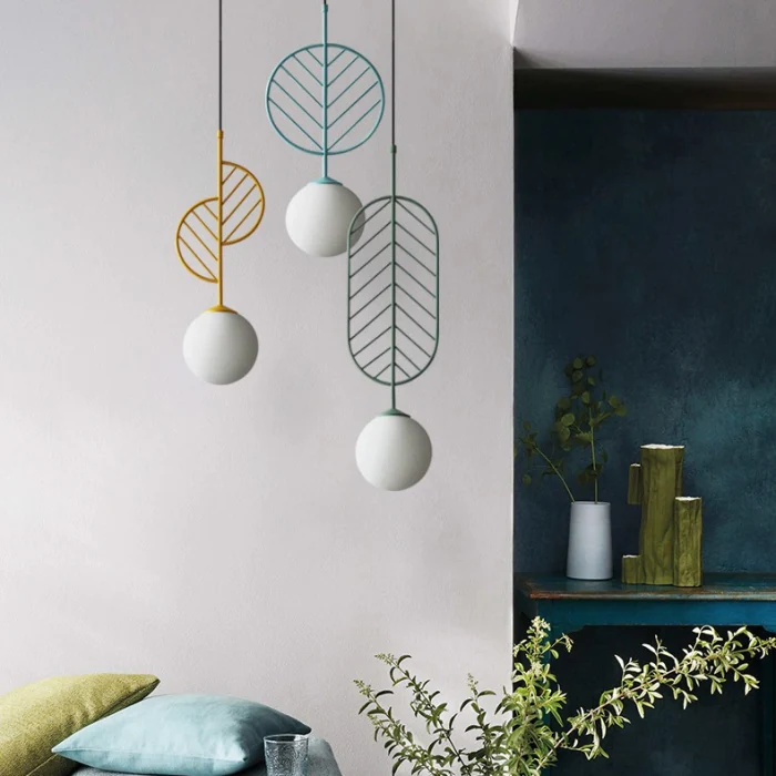 Подвесной светильник LEAF A Голубой ImperiumLoft