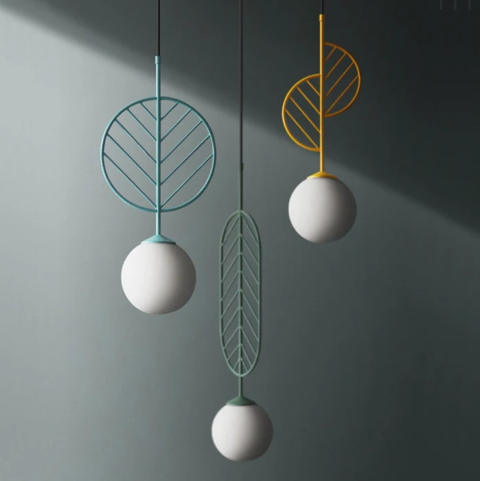 Подвесной светильник LEAF A Голубой ImperiumLoft