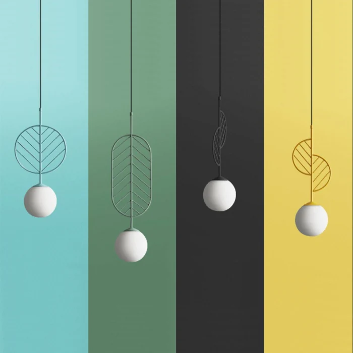 Подвесной светильник LEAF A Голубой ImperiumLoft