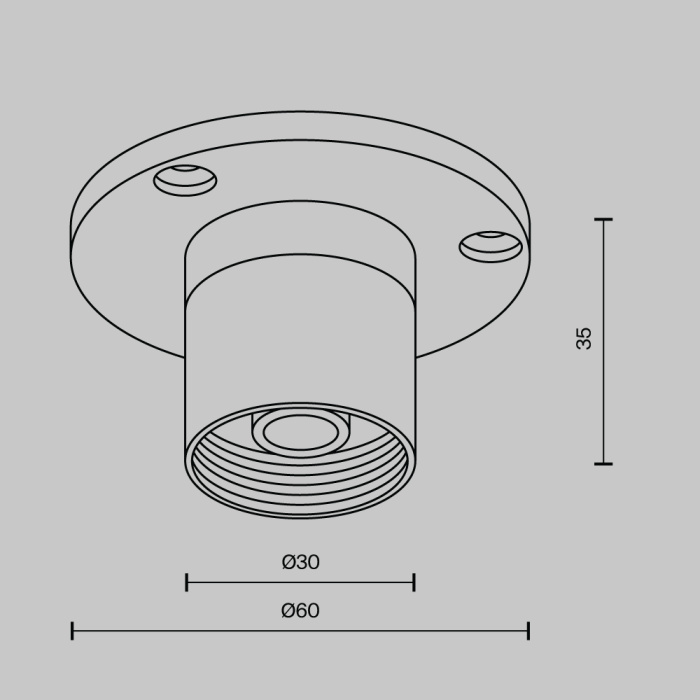 Основание для накладного монтажа системы Maytoni CA023BI-B