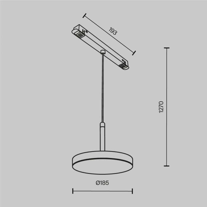Трековый светильник Maytoni Plato TR123-2-15W4K-B
