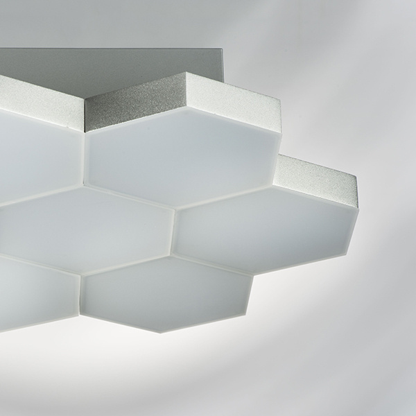 Светильник потолочный FAVO LED-35W 1680LM Silver 3000K (в комплекте) 750072 (MX13003032-7А)