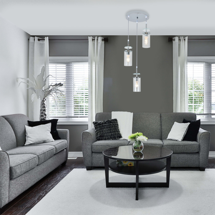 Подвесной светильник AVOLTO ESCADA 10191/3 Chrome