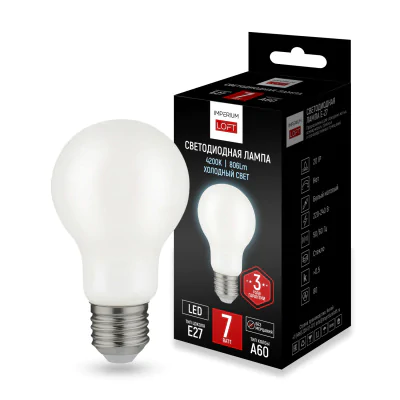 Светодиодная лампа E27 мощность 7W 4200K White от ImperiumLoft ImperiumLoft