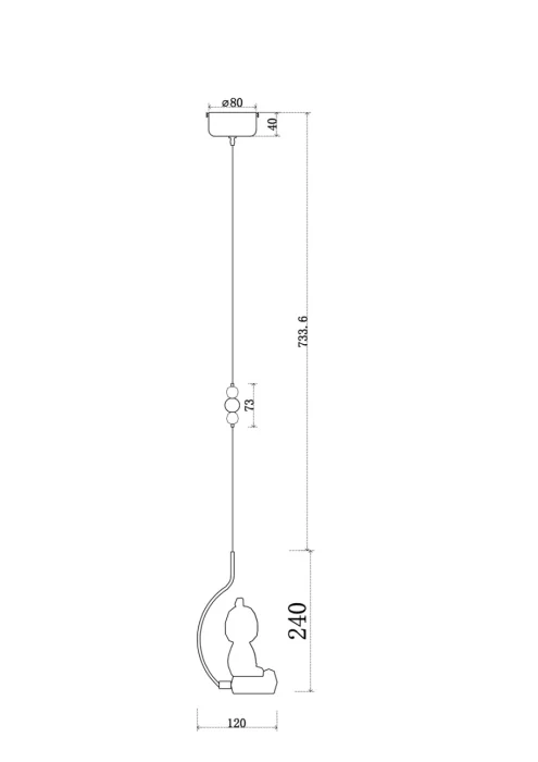 Подвесной светильник Leon Sophie LE1077/1S TR