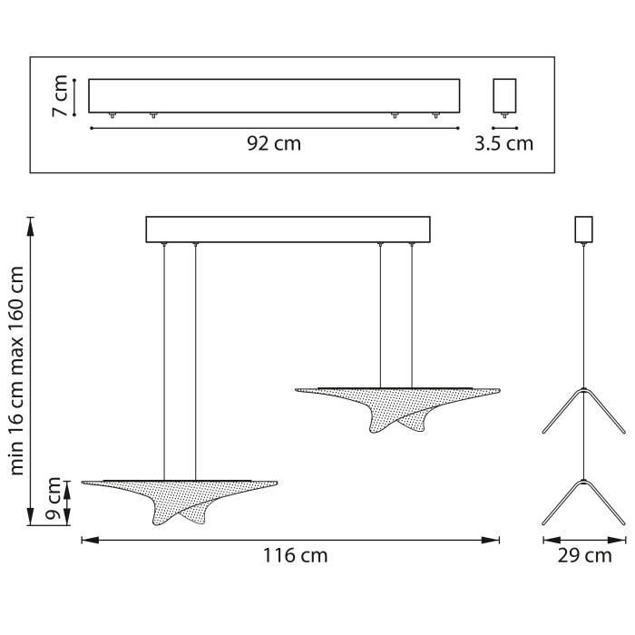 Люстра подвесная Varese Lightstar 731323
