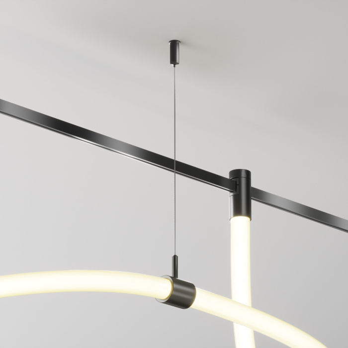 Потолочный коннектор с тросовым подвесом Maytoni Tau TRA154CSW-1B