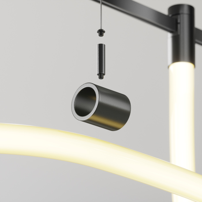 Потолочный коннектор с тросовым подвесом Maytoni Tau TRA154CSW-1B