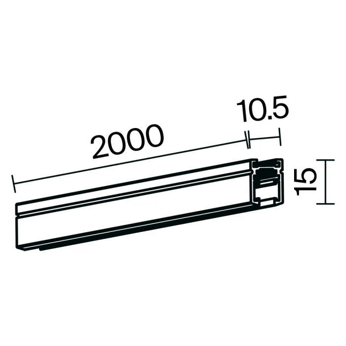 Шинопровод накладной Maytoni Busbar trunkings Levity TRX184-112B-1
