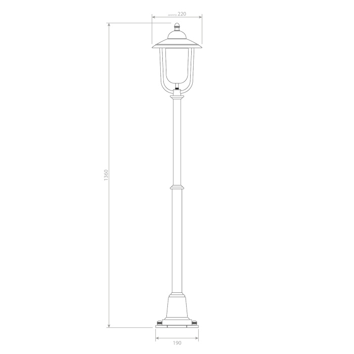 Садово-парковый светильник Covali FL-31082