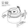 Встраиваемый поворотный светильник Ledron LB13 White